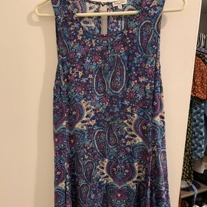 Splendid purple and blue floral dress